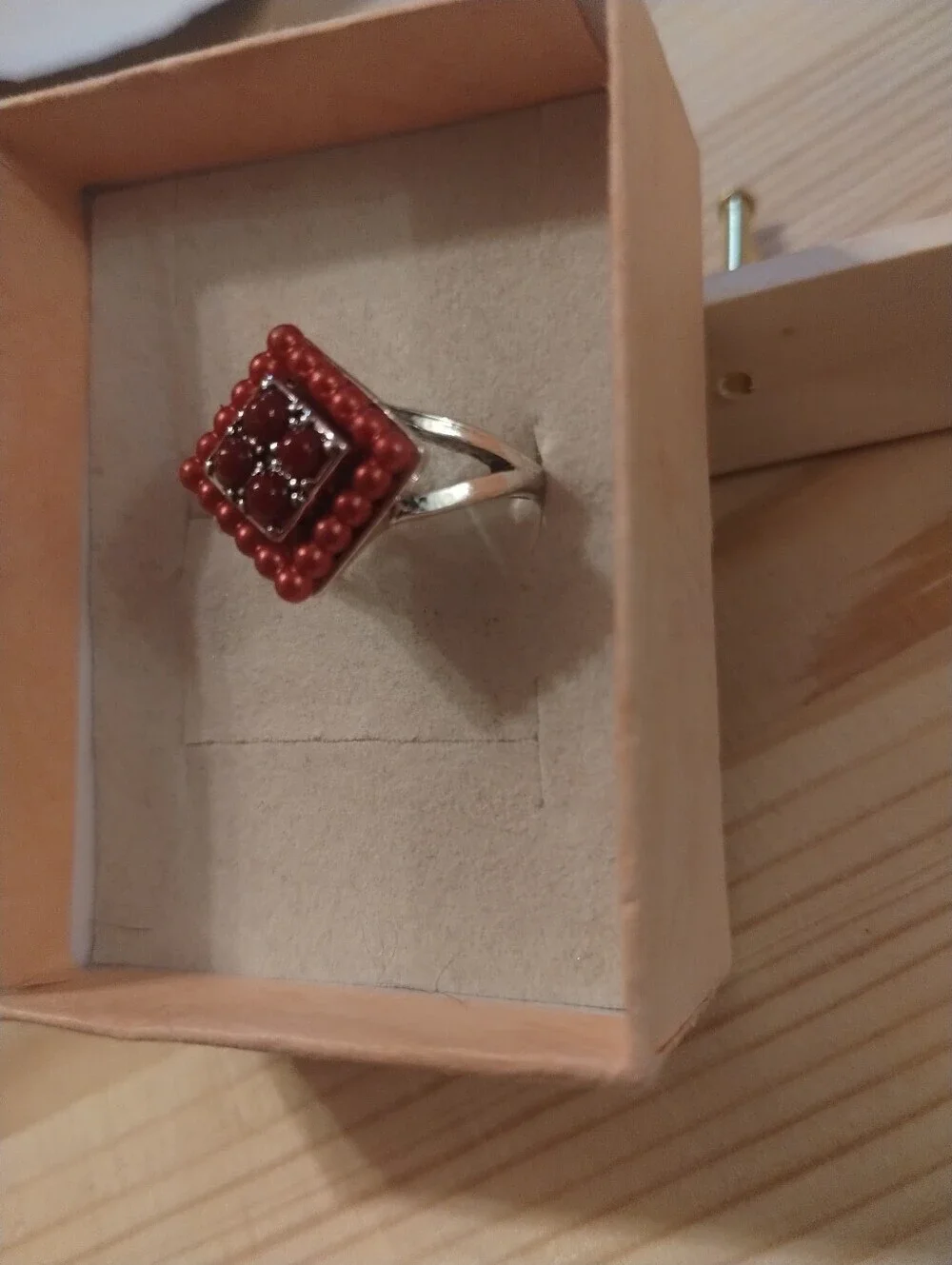 N/A red beaded